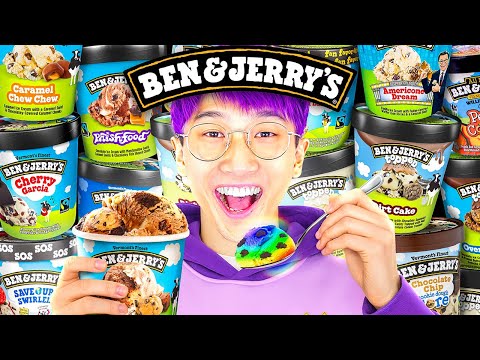 We Tried EVERY Ben & Jerry's Flavor!? (RANKING BEST to WORST!)