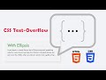 CSS Ellipsis | How To Truncate Text With An Ellipsis | Using of CSS Text-Overflow