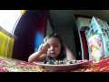 Abigail Eating A Cheese Burger