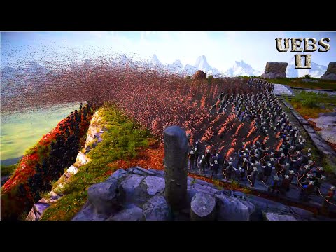 500 FULLAUTO ARCHERS DEFEND MT OLYMPUS FROM 3,000,000 DARK SKELETONS | Battle Simulator 2 | UEBS 2