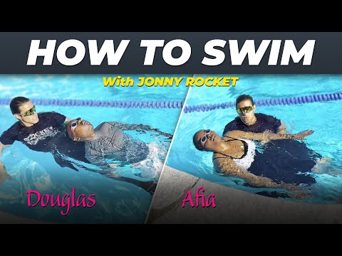 Adult Beginner Swimming Lessons - Learn How to Swim with Jonny Rocket