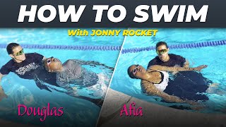 Adult Beginner Swimming Lessons - Learn How to Swim with Jonny Rocket