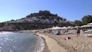 preview picture of video 'Lindos Beach - Rhodes'