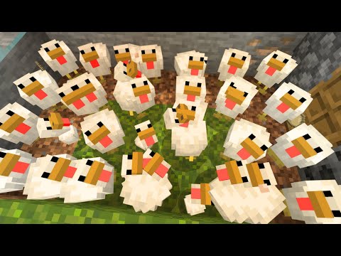 Ultimate Minecraft challenge! How many chickens can you get?