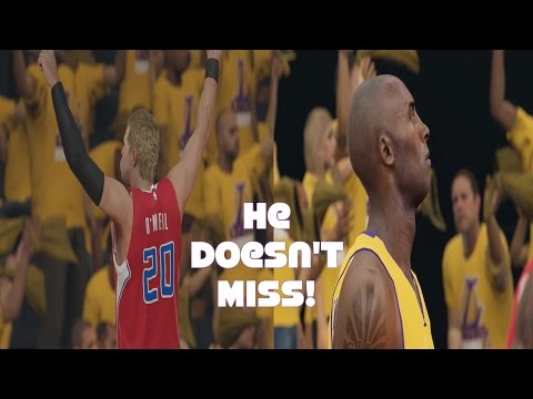 NBA 2K15 MY CAREER PS4 PLAYOFFS R2 G3: KOBE DOSEN'T MISS!!!