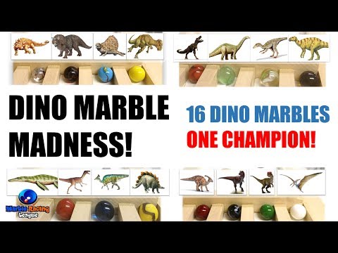 Dinosaur Marble Race (All Events) - Which Dino Wins?!?