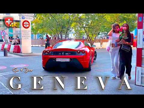 Geneva Switzerland Walking Tour 4K 🇨🇭 | Jet d’Eau, Luxury Rue du Rhône & Stunning Old Town