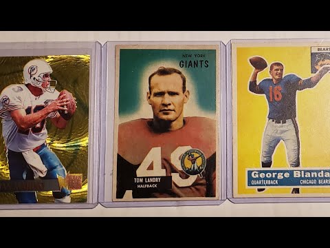 Vintage 1950's Football Card Collection Purchase Highlights