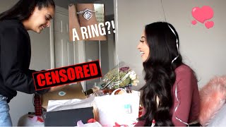Surprising My Girlfriend for Valentines Day | She surprised me back with a ring!!
