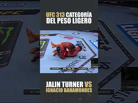 Jalin Turner VS Ignacio Bahamondes | UFC 313 | Resumen Peso Ligero