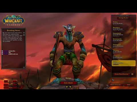 Level 35-38 | World Record warrior speedrun 1-60 3d17h31m - Classic wow
