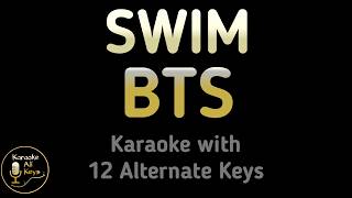 Download lagu BTS - SWIM Karaoke Instrumental Lower Higher Female & Original Key mp3