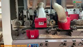 MÁY BÀO 4 MẶT PHÔI NGẮN CAO TỐC WM-521GH KẾT HỢP MÁY CẮT VẠCH PHẤN