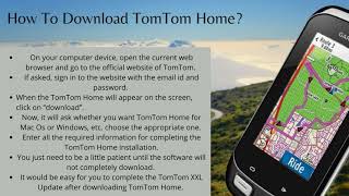 Get Tips and Tricks for Tomtom XXL Update
