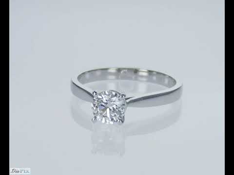 GIA round natural diamond 0.75 ct engagement ring « 1895 »