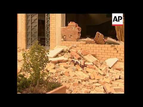 Village devastated by the earthquake