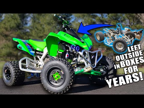 Abandoned Kawasaki KFX450R left outside for YEARS! Can it be saved?