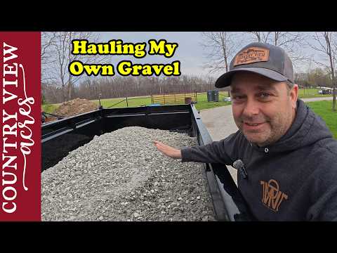 I Finally Bought a Real Dump Trailer.  First Job, Hauling Gravel and Fixing the Driveway