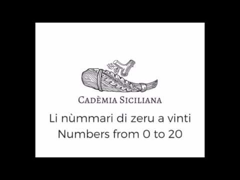 Learn Sicilian - Numbers from 0 to 20
