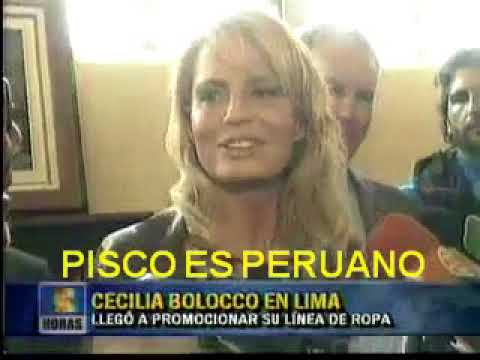 Cecilia Bolocco: "El Pisco es Peruano" (2008)