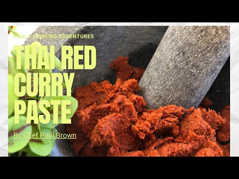 The Best Thai Red curry paste น้ำพริกแกงแดง