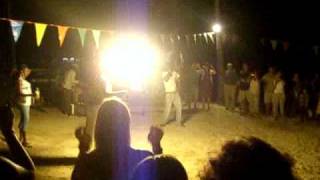 preview picture of video 'The fire breather at the Beach Party on our resort in Negril Jamaica'