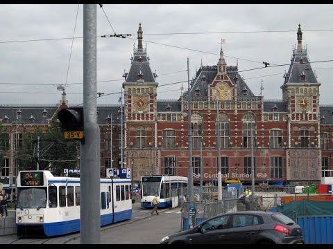 Timelapse at Central Station in Amsterdam, NL