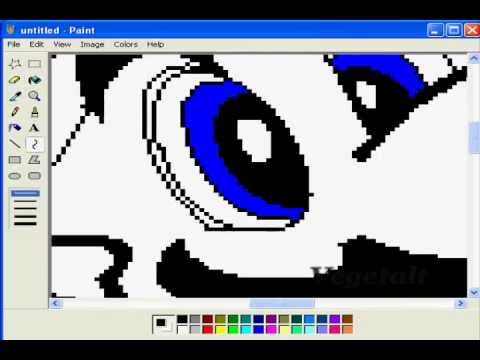 Drawing Super Mario in Ms Paint