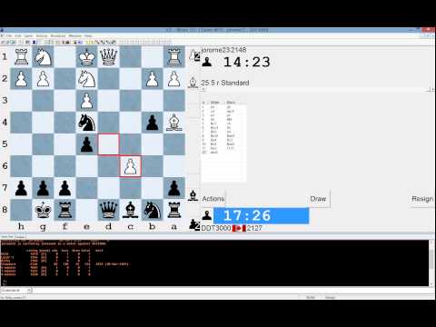 Queen's gambit accepted 3.e4 game on ICC