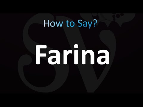 How to Pronounce Farina (CORRECTLY!)