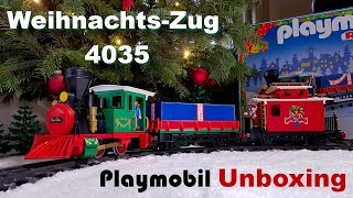 Playmobil Weihnachtszug 4035 | Unboxing Eisenbahn RC-Train