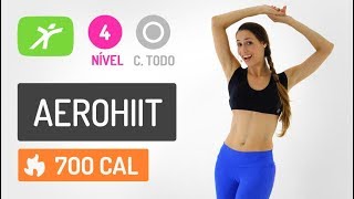 AEROHIIT COMPLETO PARA QUEIMAR 700 CALORIAS EM CASA - Treino de 35 minutos!