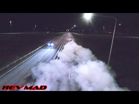 5th gear Mercedes 300TDT OM606 Superturbo burnout *PURE SOUND*