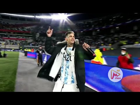 L-Gante cantó luego del triunfo de la Selección Argentina 🇦🇷 ❌ En Vivo 🔥 (Estadio Monumental)