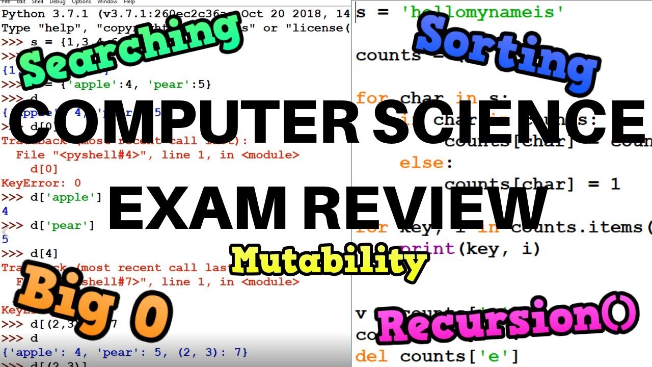 Computer Science Exam Review (Introduction Courses ITI1120 etc.)