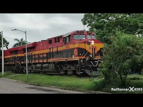 Tren Super Pesado de KCSM liderado por las GE ES44AC con un Potente K5HL de Primera Generacion!!!!