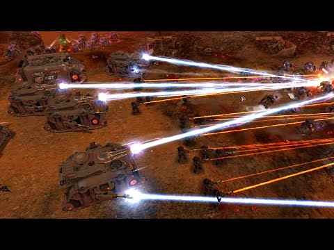 Unification Mod 2021: Survival: Steel Legion & Red Scorpions vs Dark Eldar - Dawn Of War: Soulstorm