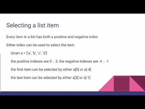 Python Negative Subscripts