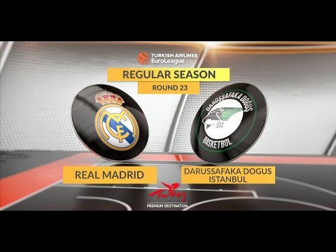 EuroLeague Highlights RS Round 23: Real Madrid 101-83 Darussafaka Dogus Istanbul