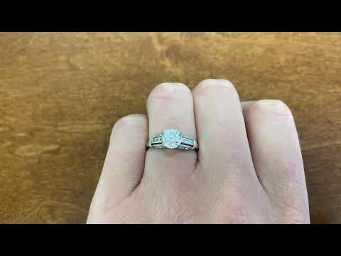 1.11ct Old European Cut Diamond Platinum Ring. Circa 1930 - Rankwell Ring - Hand Video