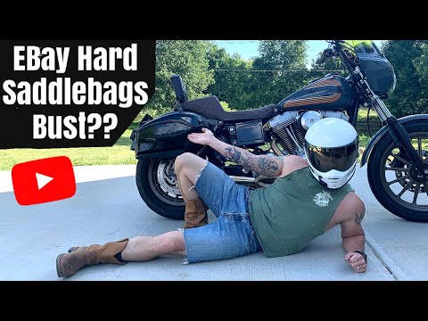 $60 Harley Dyna Ebay Hard Saddlebags  review and install
