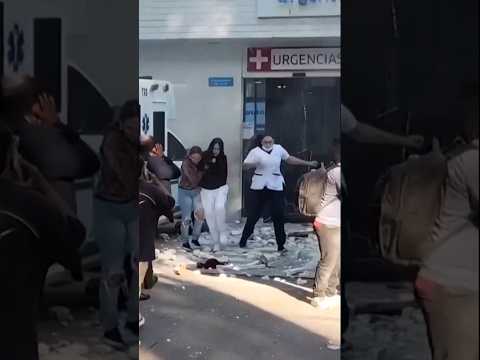 Hospital partially collapses during Colombian earthquake