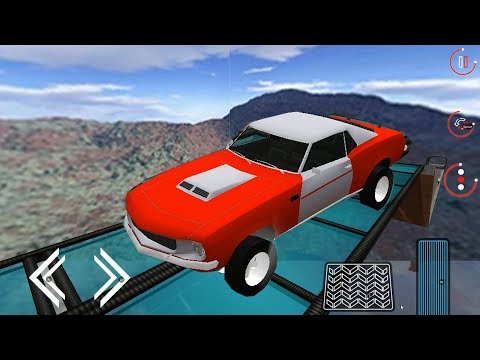 Impossible Stunt Car Tracks 3D Blue Car Driving Stunts Levels 1 & 2   Android GamePlay 2019