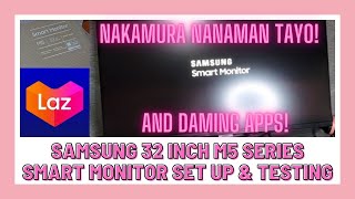 SAMSUNG 32 INCH M5 SERIES SMART MONITOR LS32AM500NEXXP PANG TRABAHO NA PANG ENTERTAINMENT PA