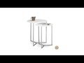 Tisch 2er Set rund Braun - Silber - Holzwerkstoff - Metall - 50 x 57 x 50 cm