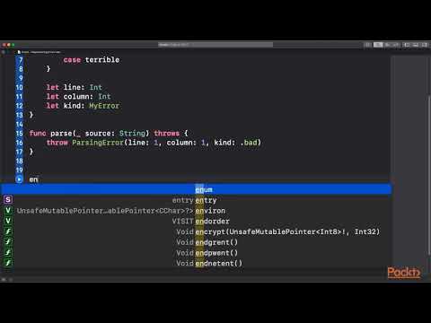 Advanced iOS Development with Swift 4 x Representing Errors|packtpub com