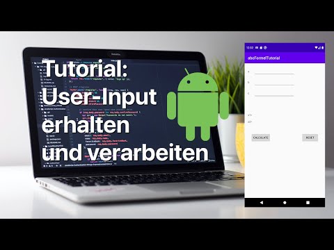 Android-Tutorial: Benutzereingaben erhalten und verarbeiten mit Kotlin - Deutsch/German