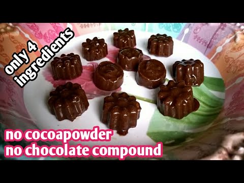 Homemade chocolate without cocoa powder/boost or bournvita is enough to make chocolate