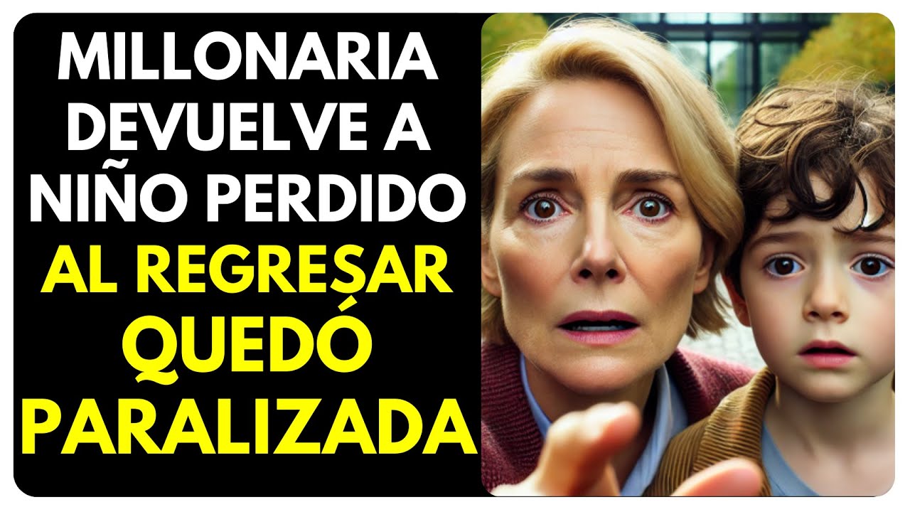 UNA MUJER MILLONARIA ENCONTRÓ A UN NIÑO PERDIDO EN EL PARQUE, Y LO LLEVÓ A SU CASA CON SU MARIDO...