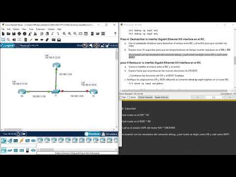 2.3.11 Packet Tracer - Determine el DR y el BDR - Determine the DR and BDR